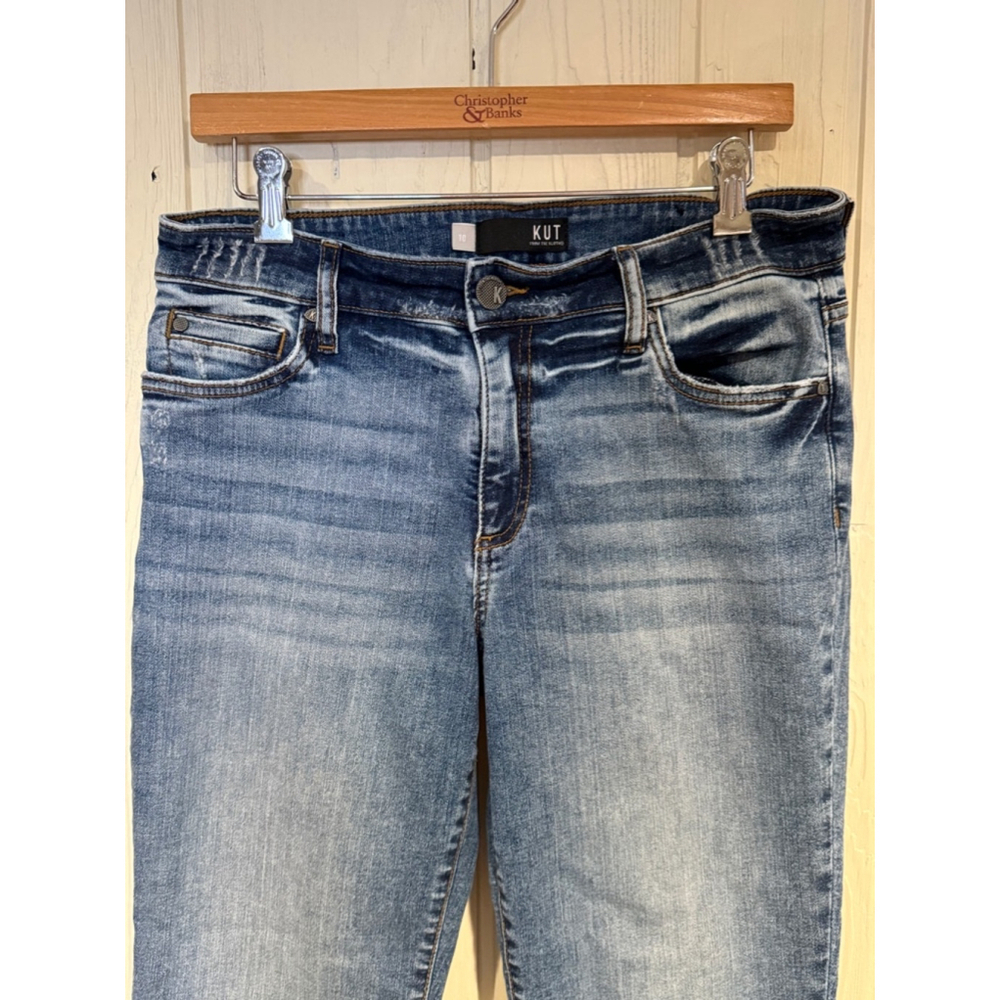 Kut from the Kloth Catherine Boyfriend Jeans, Size 10, Blue - Picture 2 of 10